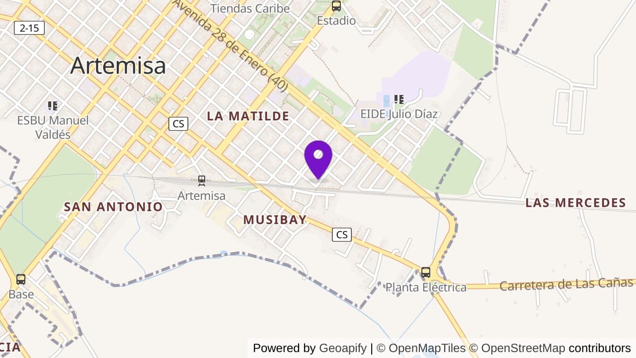 Mapa de Calle 51 e/ 44 y 46 #4403 La Matilde, Artemisa, Artemisa