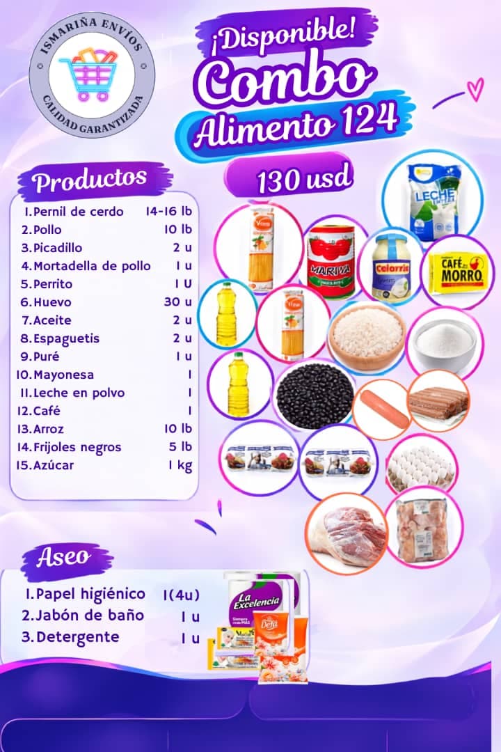 Combo alimentos #124