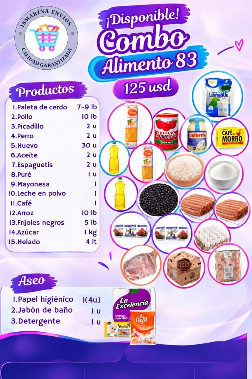 Combo alimentos #83