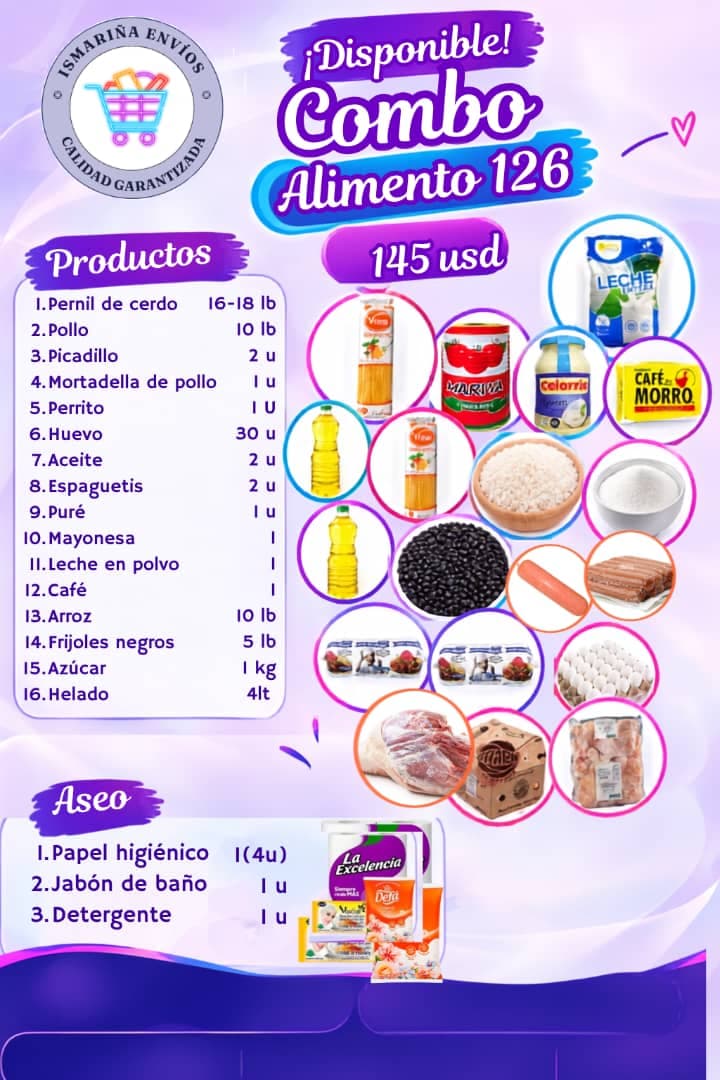Combo alimentos #126