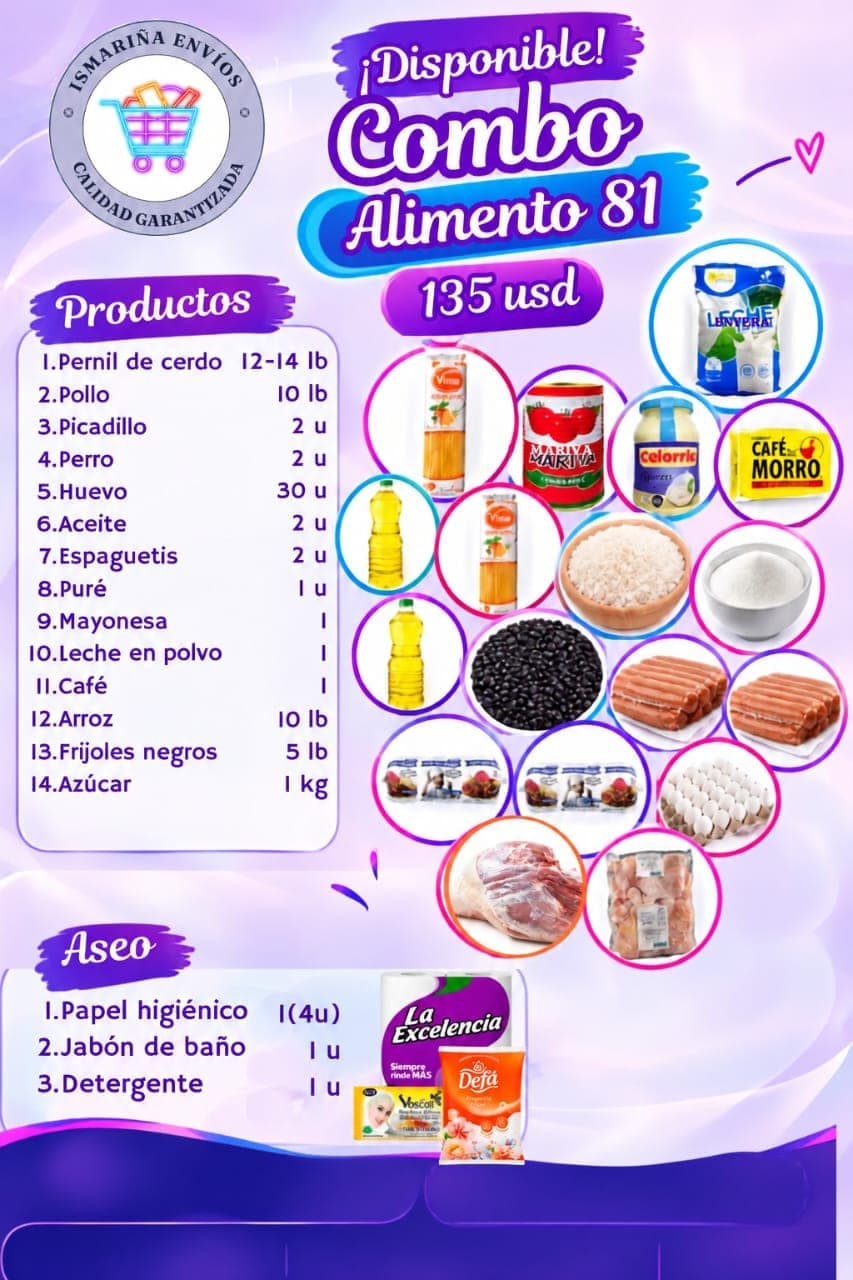 Combo alimentos #81